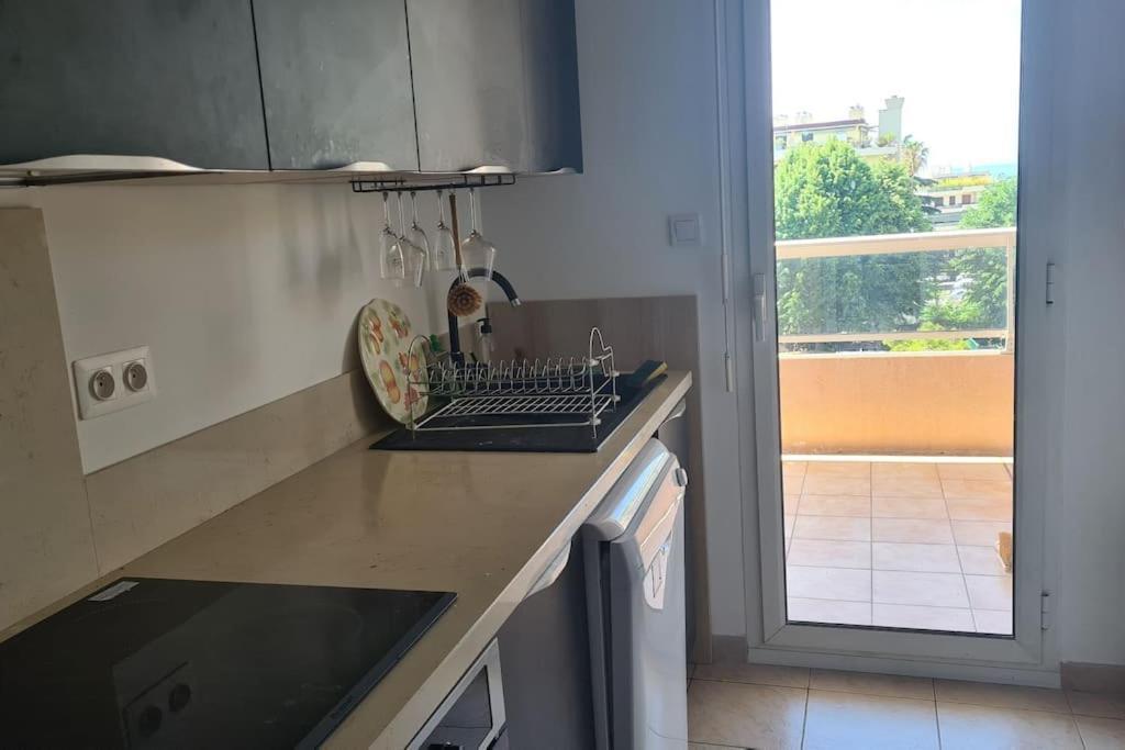 Appartement Vue Mer Sur Les Hauteurs De นีซ ภายนอก รูปภาพ